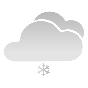 Overcast, light snowfall